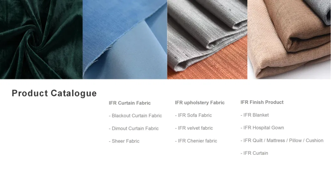 100% Polyester Flame Retardant Elegant Jacquard Fabrics for Home Textile